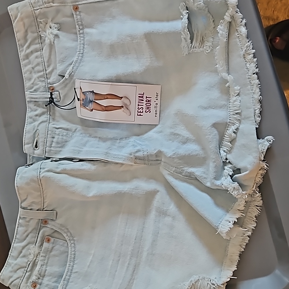 Denim shorts